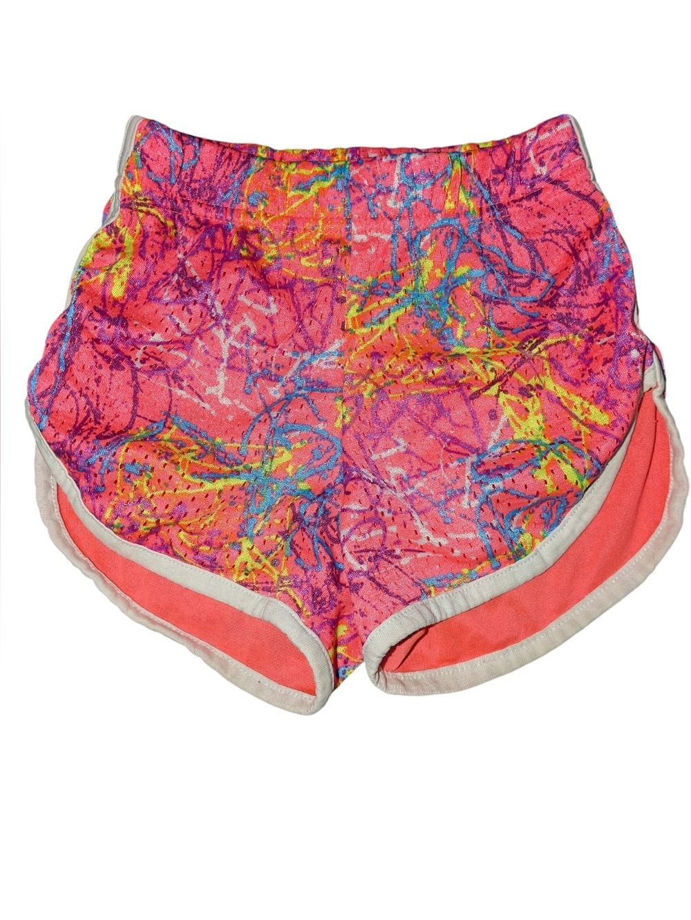 🌞4/20$ Neon Pink Abstract Print Lounge Shorts